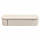 Japandi Floating Hallway Cabinet / Make-Up Table Linen